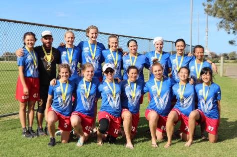 Kaos Women's Ultimate Frisbee Club Perth - Div 2 Silver medal